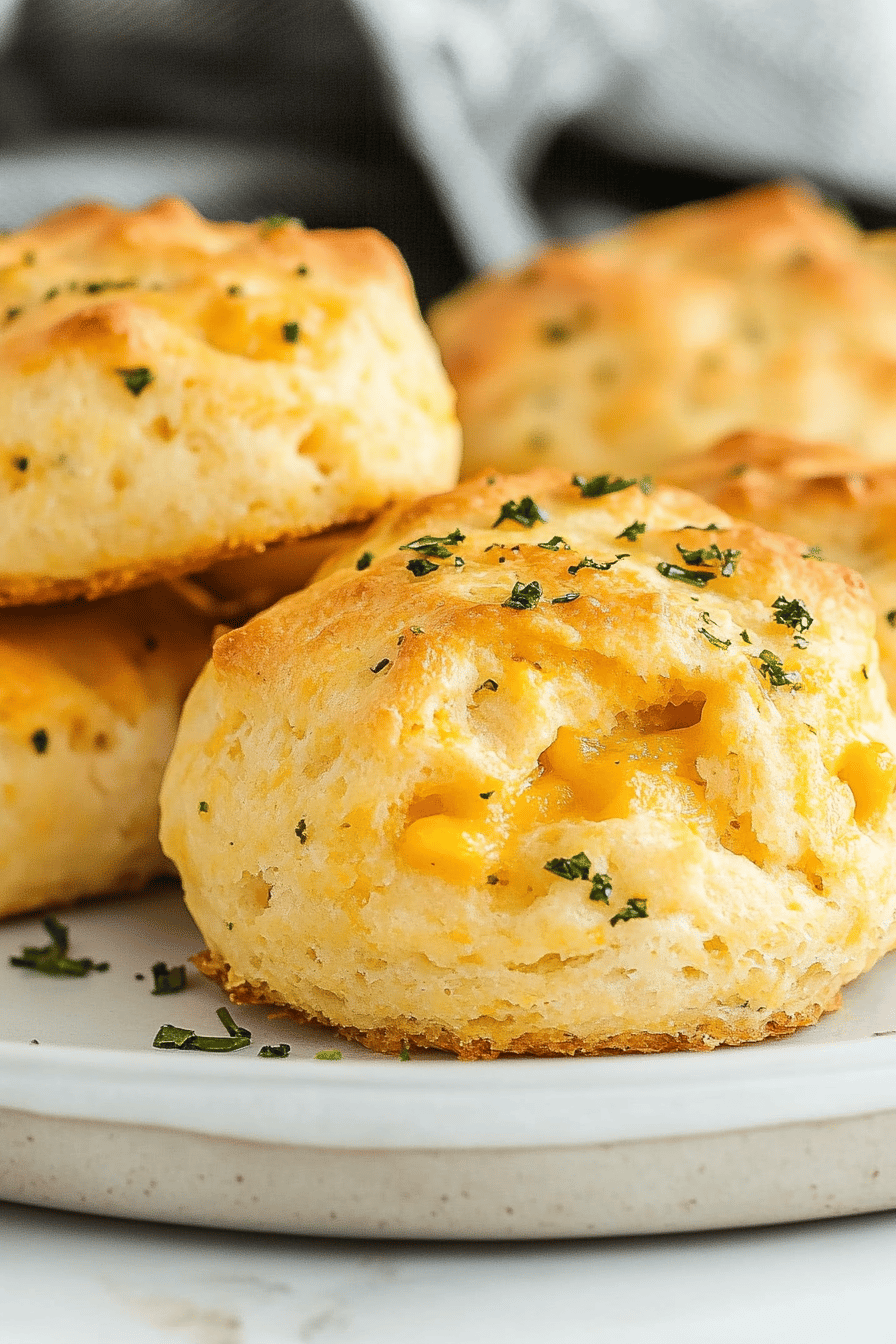 Easy Cheddar Biscuits Recipe Final Dish Presentation