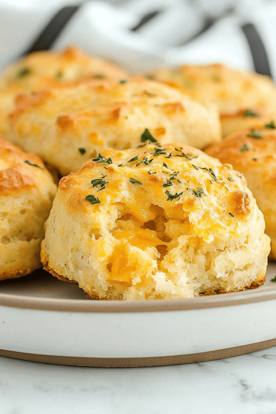 Easy Cheddar Biscuits Recipe Final Dish Presentation