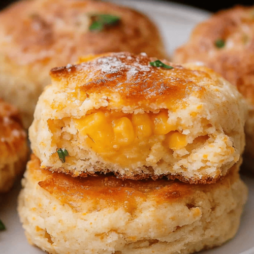 Easy Cheddar Corn Biscuits Recipe