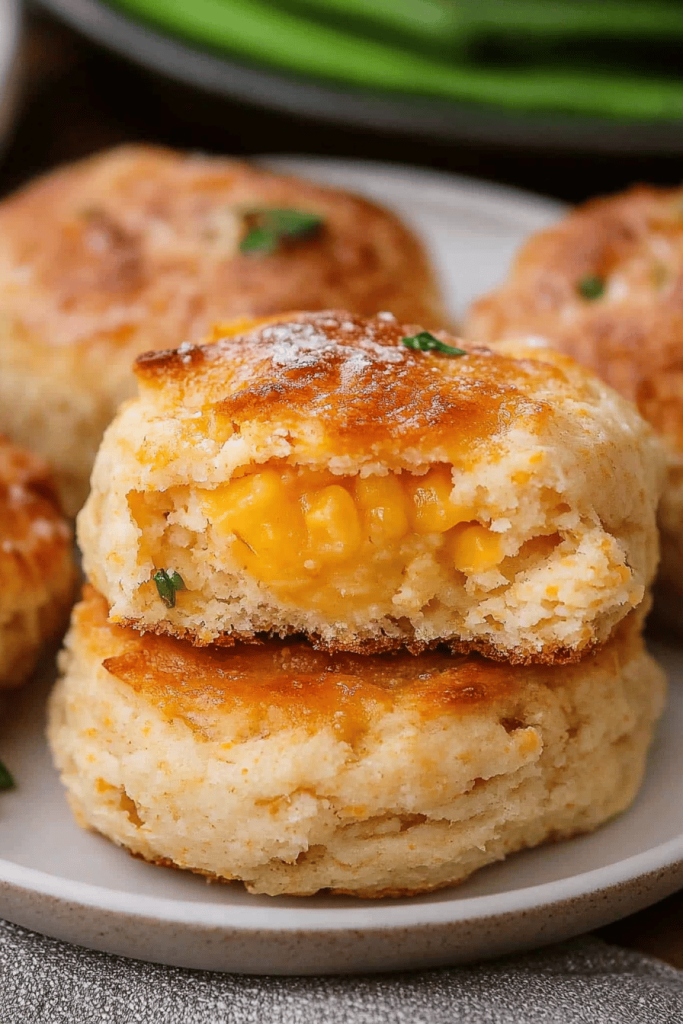 Easy Cheddar Corn Biscuits Recipe