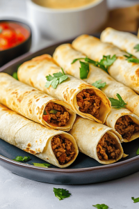 Easy Cheesy Beef Taquitos Recipe