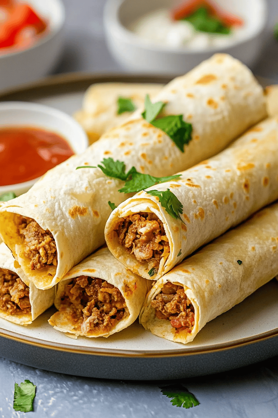 Easy Cheesy Beef Taquitos Recipe ingredients