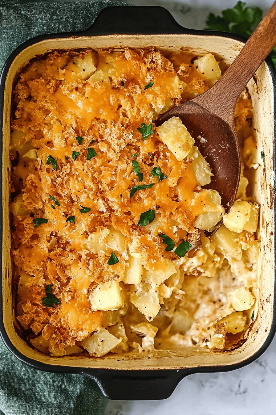 Easy Cheesy Potatoes Recipe Final Dish Presentation
