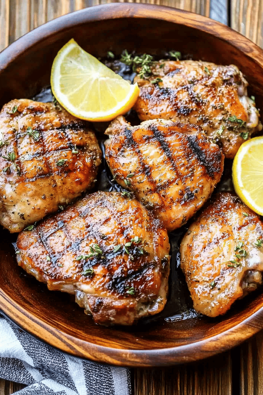 Easy Chicken Thigh Marinade Recipe Final Dish Presentation
