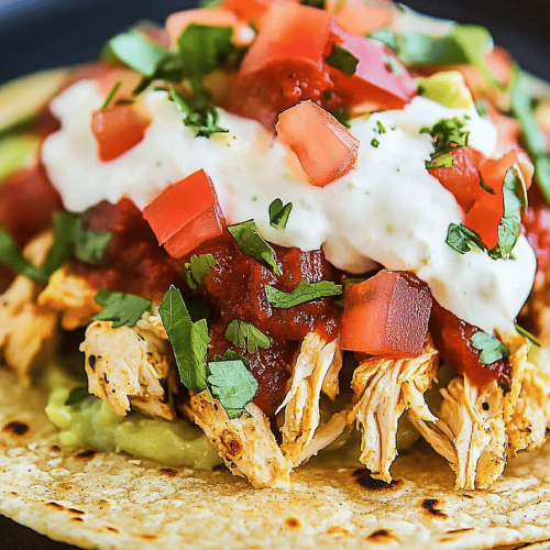 Easy Chicken Tostadas Recipe