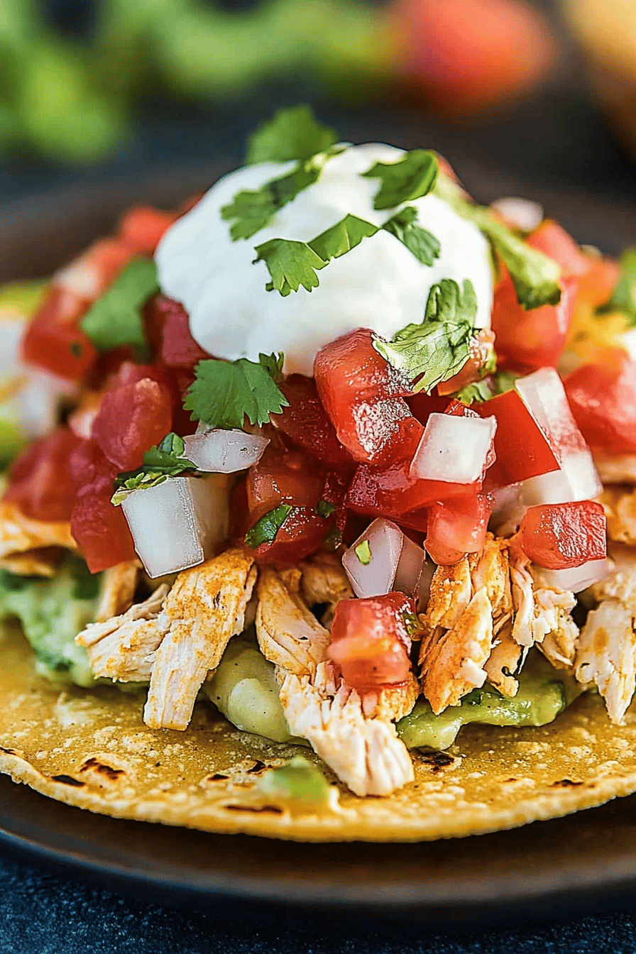 Easy Chicken Tostadas Recipe ingredients