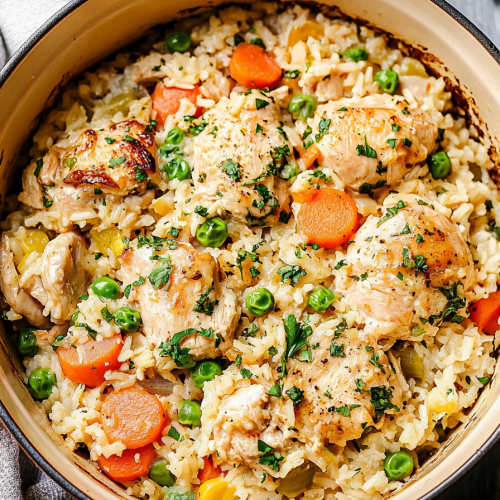 Easy Chicken and Rice Casserole Recipe