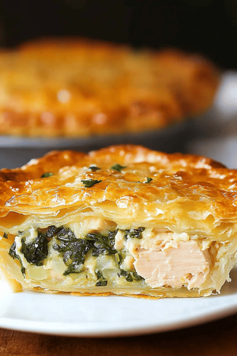 Easy Chicken and Spinach Pie Recipe