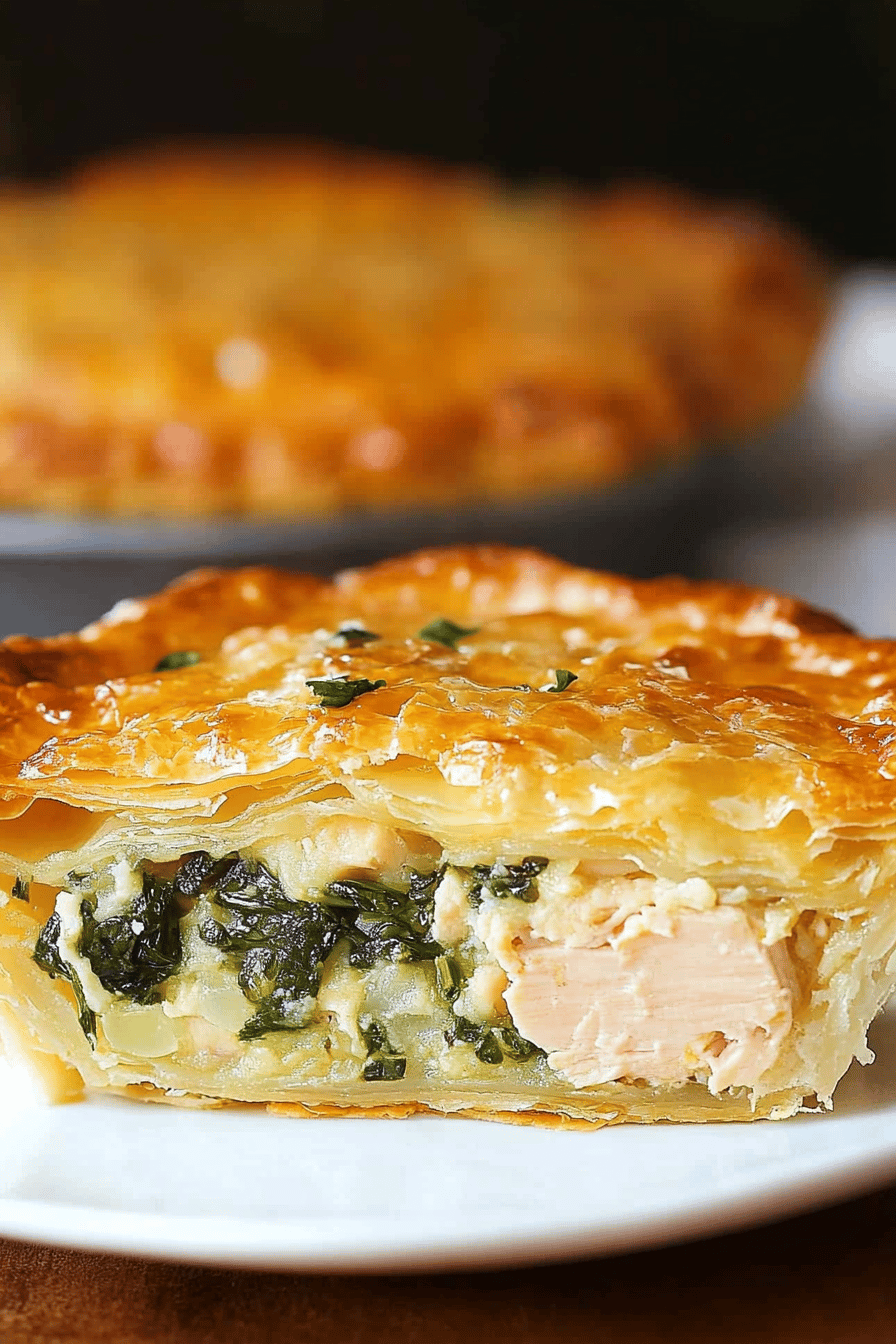 Easy Chicken and Spinach Pie Recipe