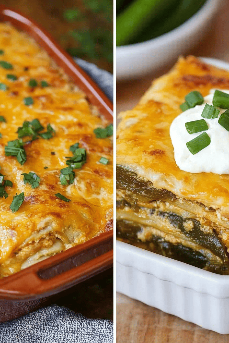Easy Chile Relleno Casserole Recipe Final Dish Presentation