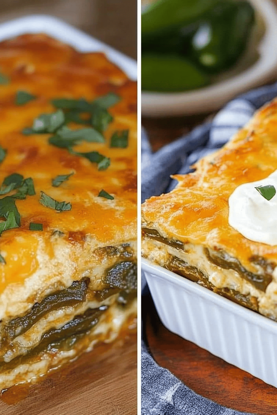 Easy Chile Relleno Casserole Recipe Final Dish Presentation