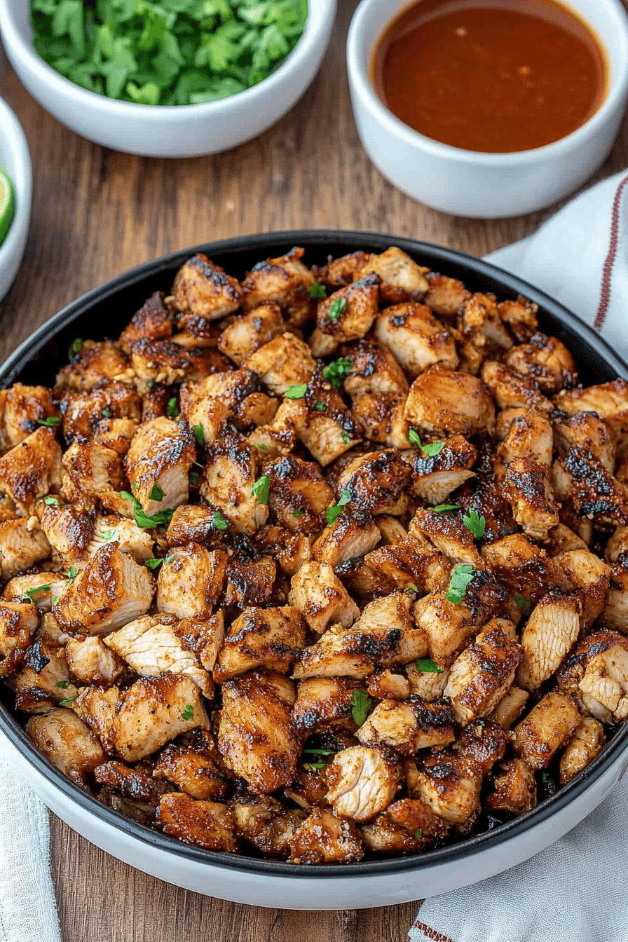Easy Chipotle Chicken Recipe - Perfect Copycat! Final Dish Presentation