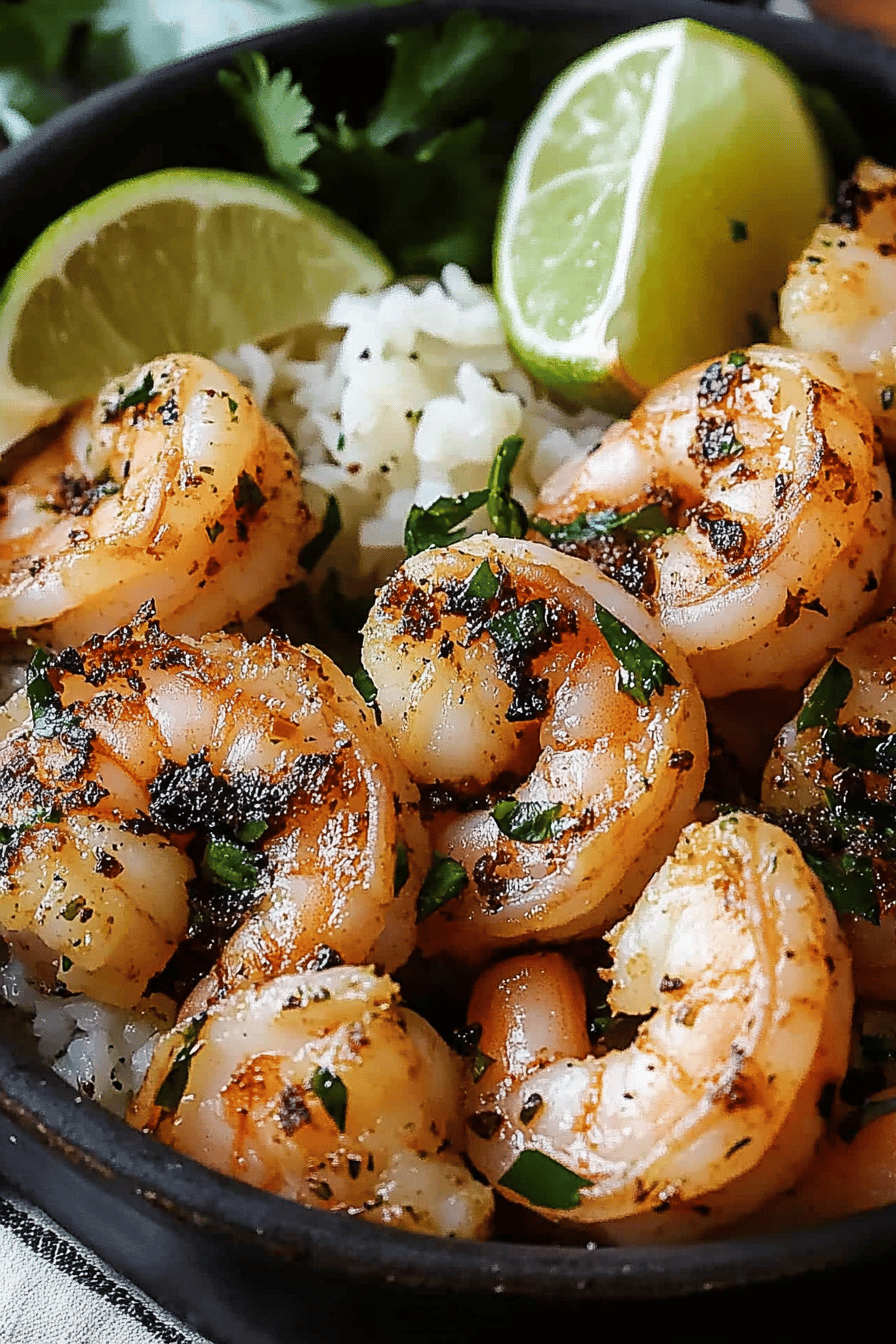 Easy Cilantro Lime Shrimp Recipe Final Dish Presentation