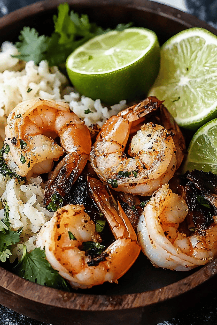 Easy Cilantro Lime Shrimp Recipe Final Dish Presentation