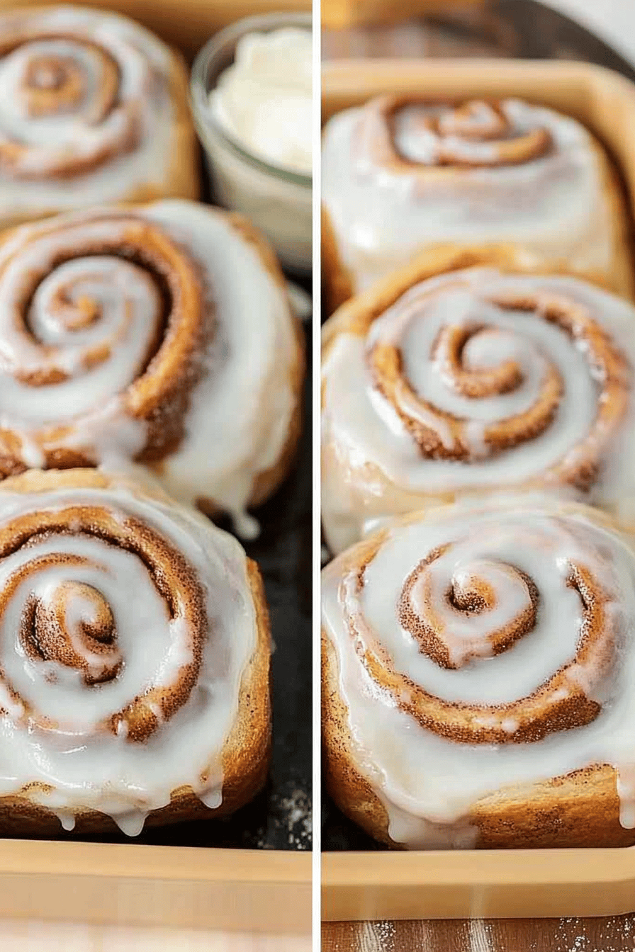 Easy Cinnabon-Style Cinnamon Rolls Recipe Final Dish Presentation