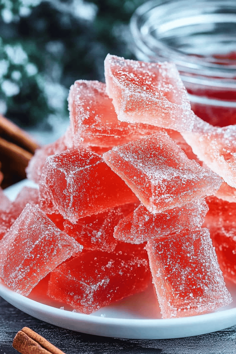 Easy Cinnamon Rock Candy Recipe Final Dish Presentation