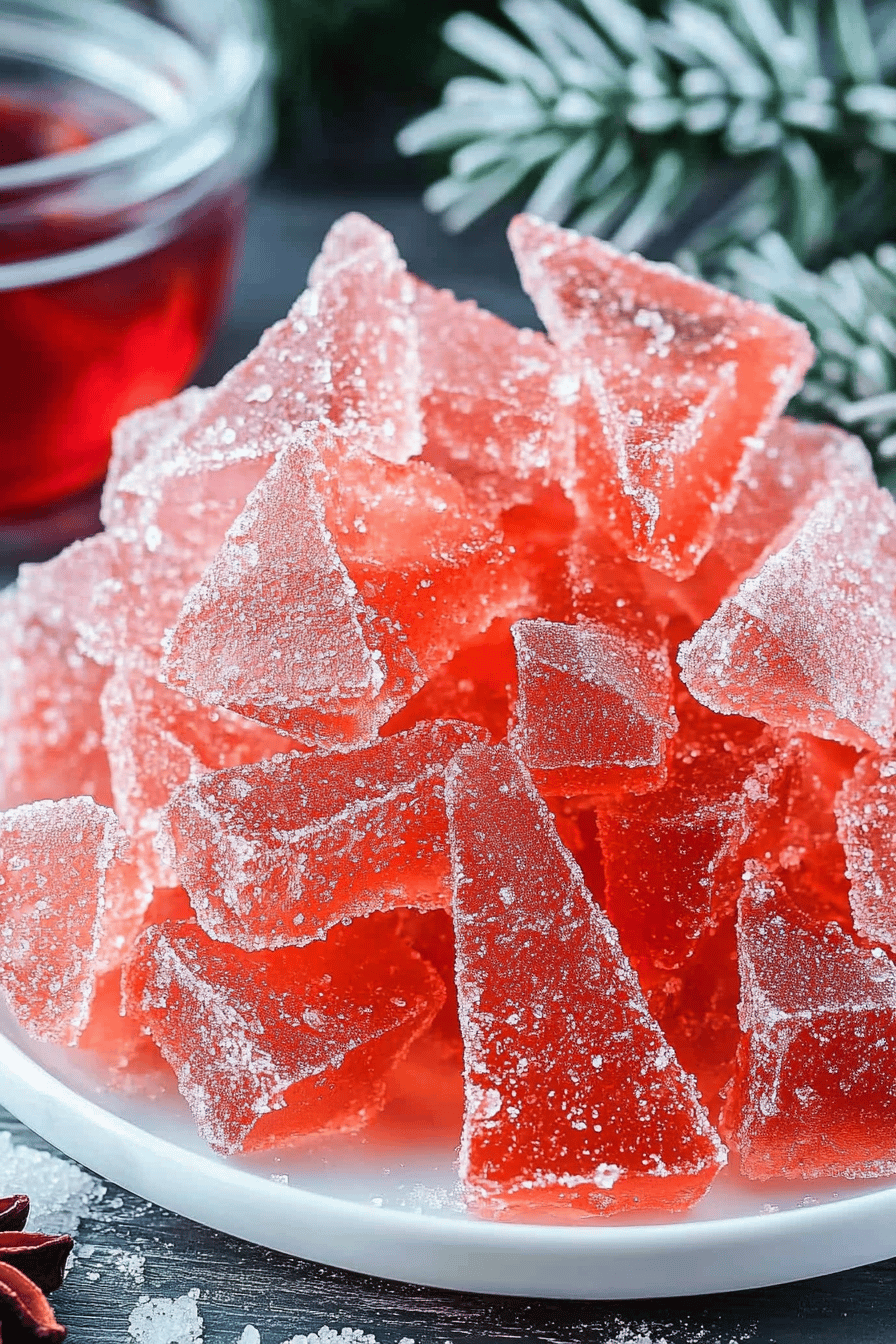Easy Cinnamon Rock Candy Recipe Final Dish Presentation