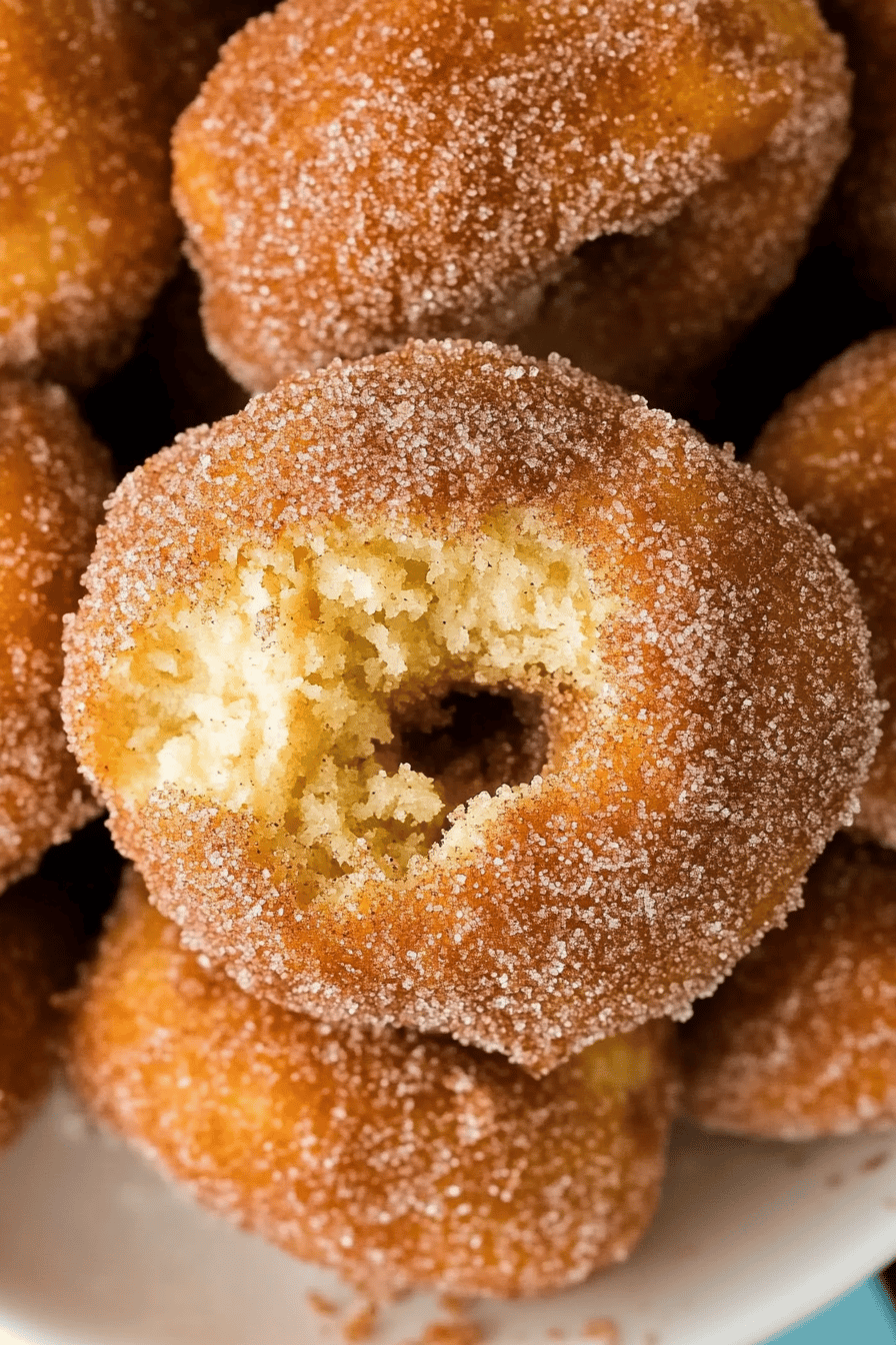 Easy Cinnamon Sugar Donut Holes Recipe ingredients