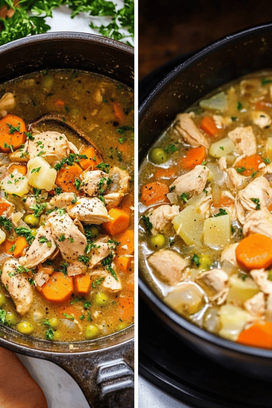 Easy Classic Chicken Stew Recipe Final Dish Presentation