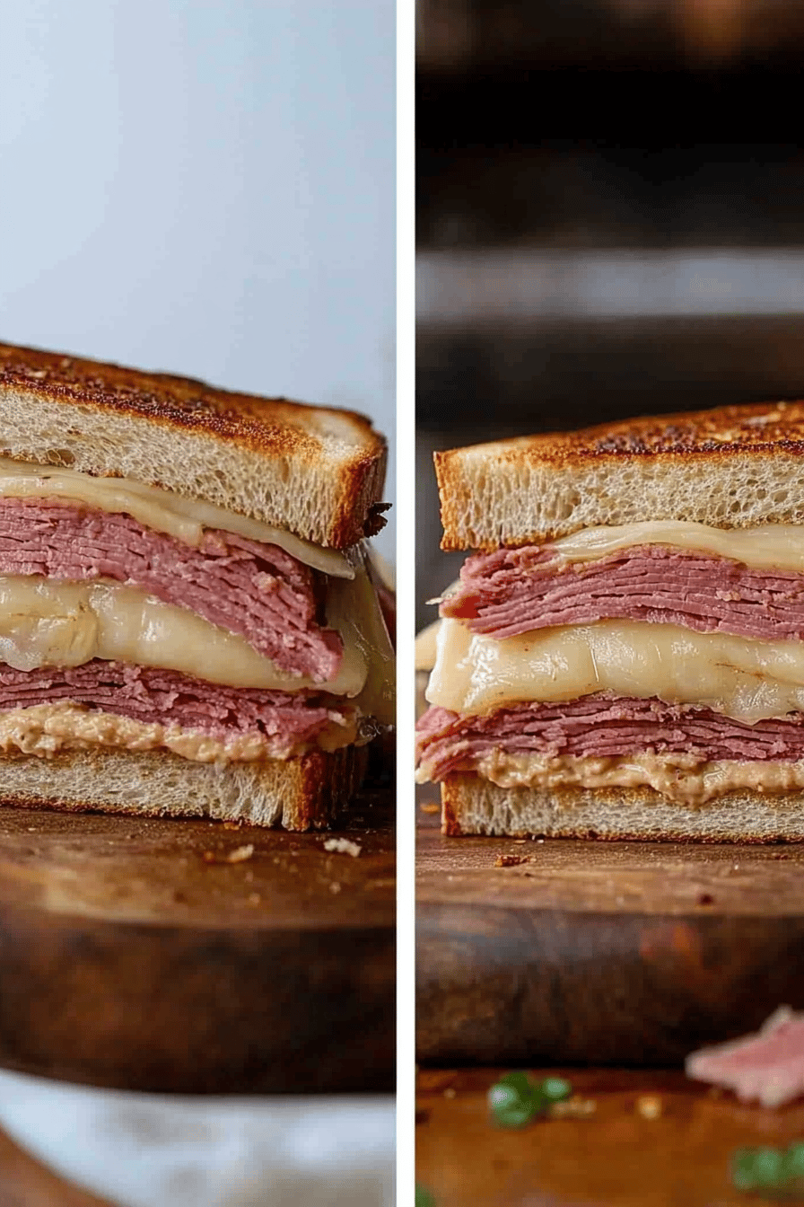 Easy Classic Reuben Sandwich Recipe Final Dish Presentation
