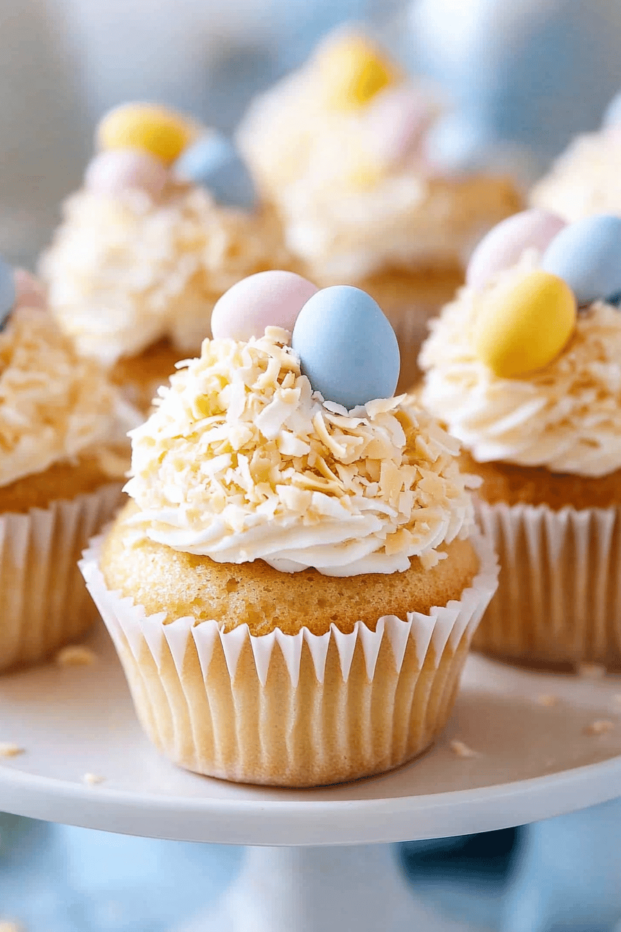 Easy Coconut Easter Cupcakes ingredients