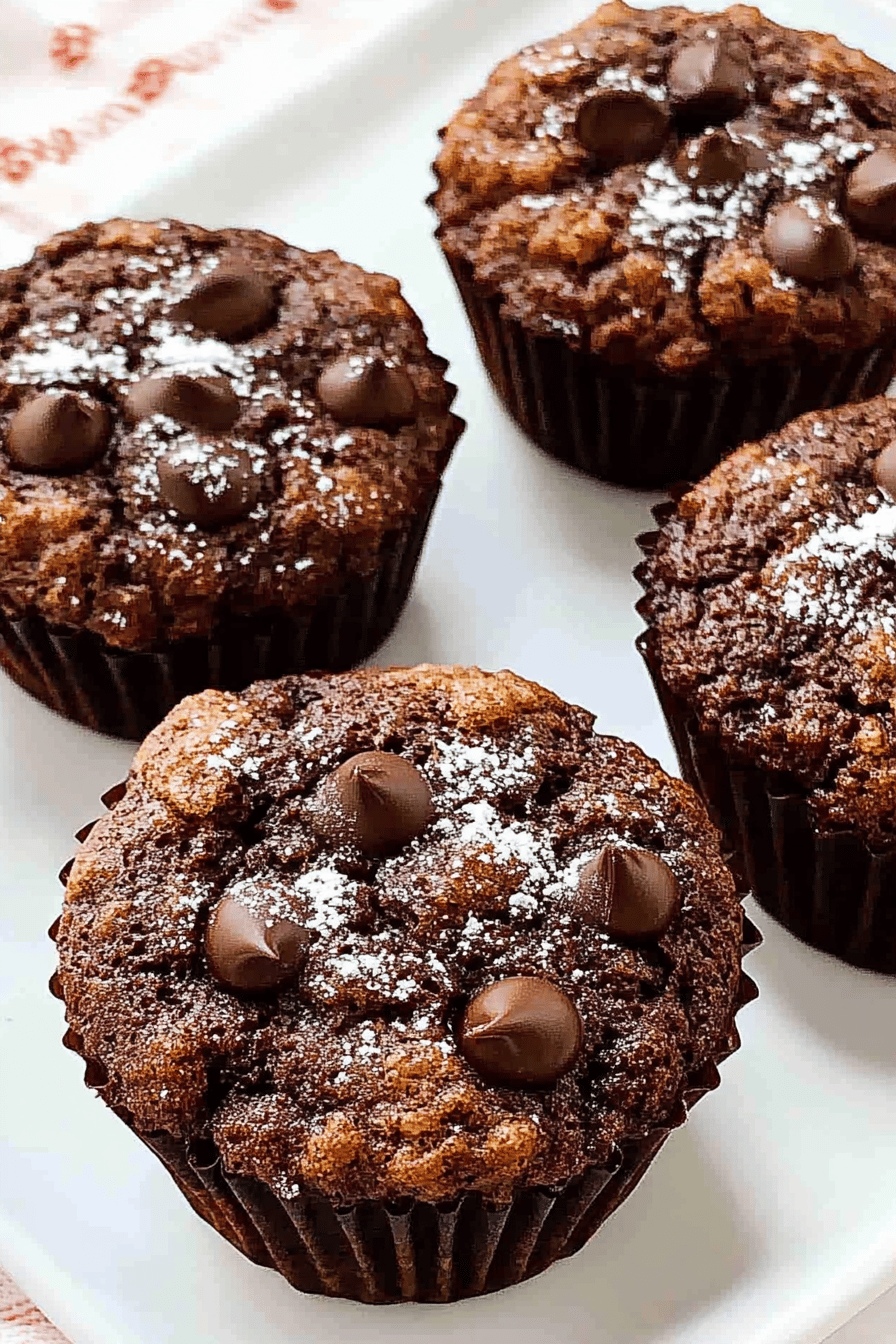 Easy Coconut Flour Chocolate Muffins Final Dish Presentation