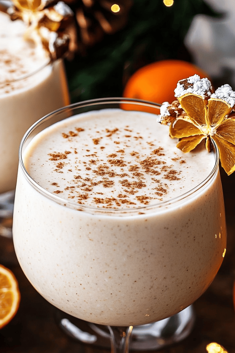 Easy Coquito Recipe Final Dish Presentation