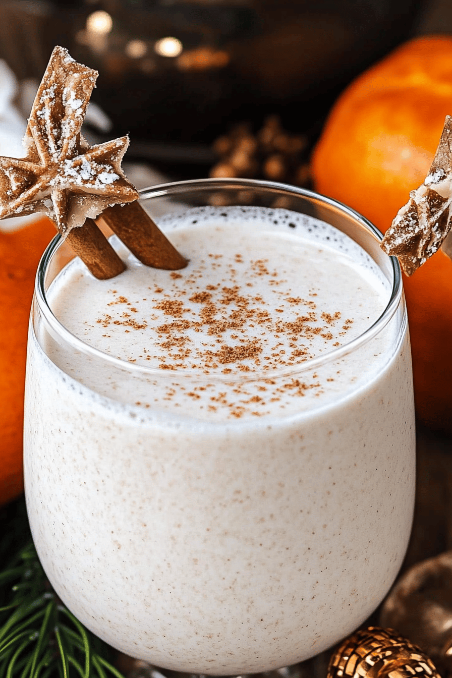 Easy Coquito Recipe Final Dish Presentation