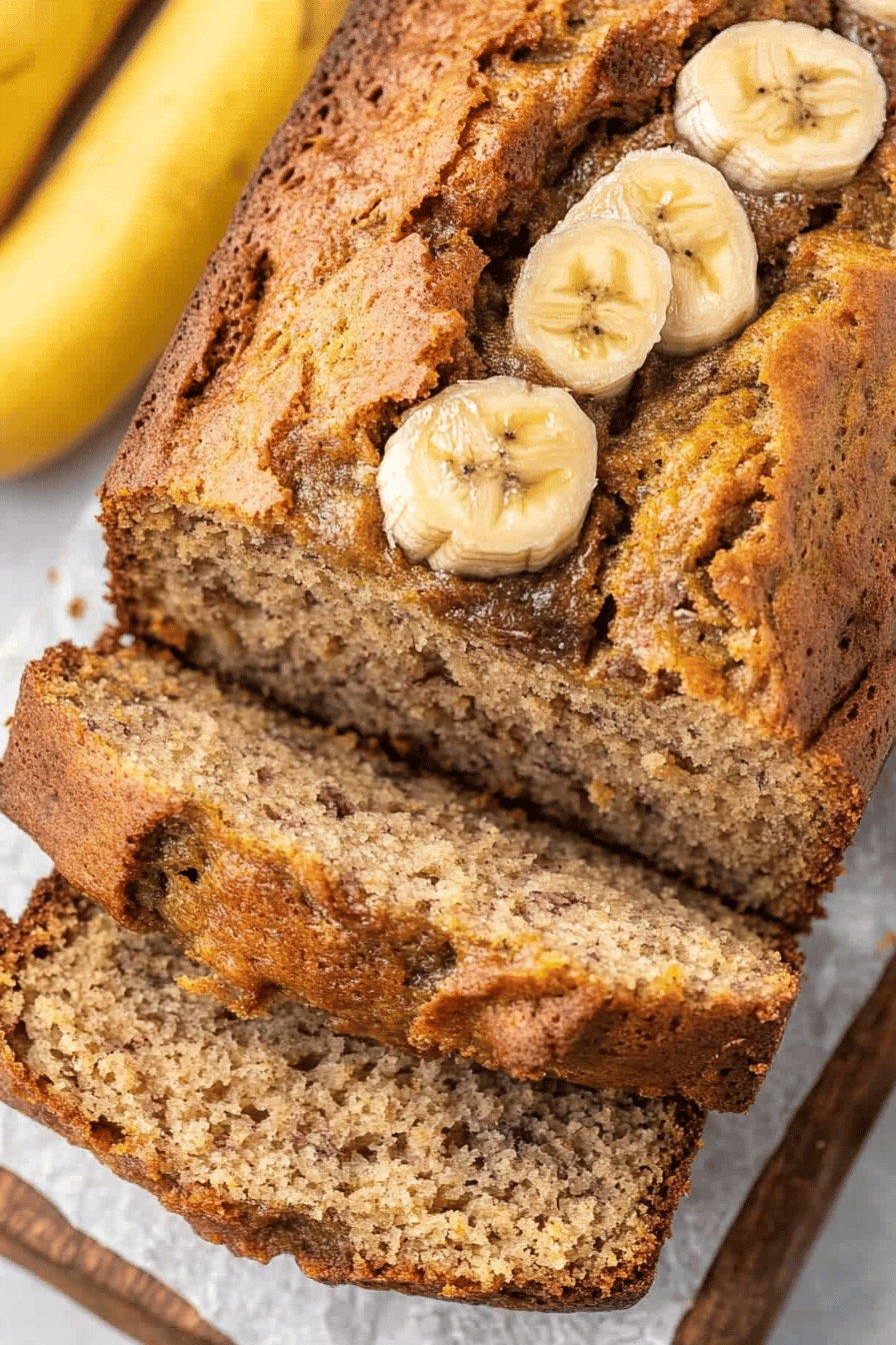 Easy Cottage Cheese Banana Bread Recipe Final Dish Presentation