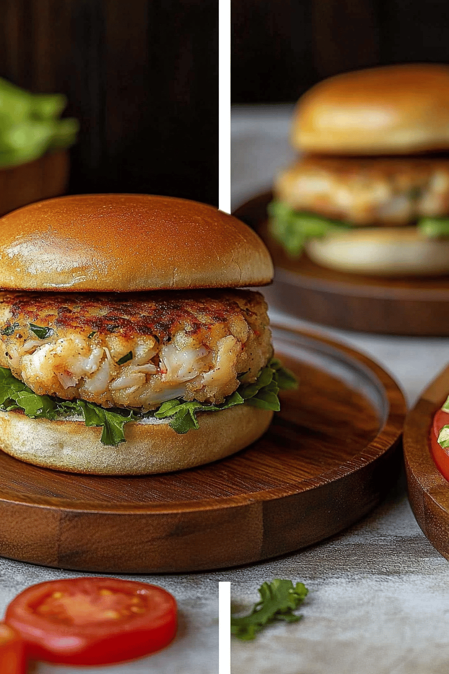 Easy Crab Cake Sandwich Recipe Final Dish Presentation