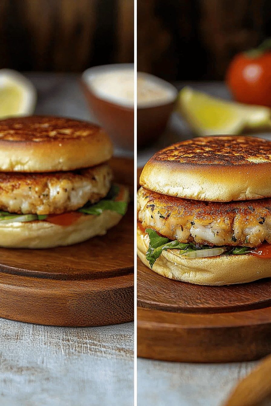Easy Crab Cake Sandwich Recipe Final Dish Presentation