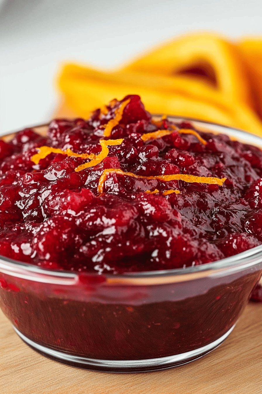 Easy Cranberry Orange Relish Recipe