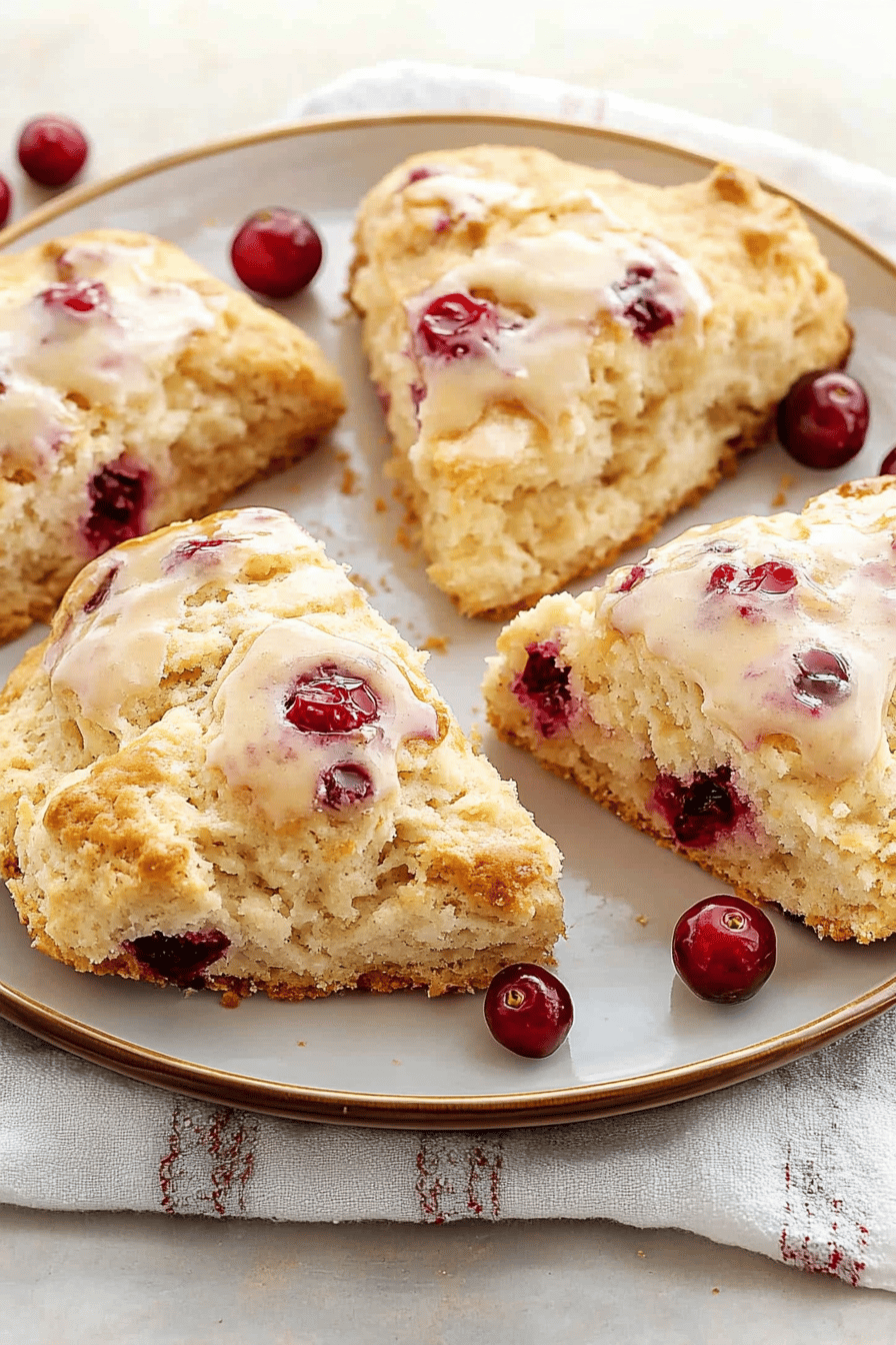Easy Cranberry Orange Scones Recipe ingredients
