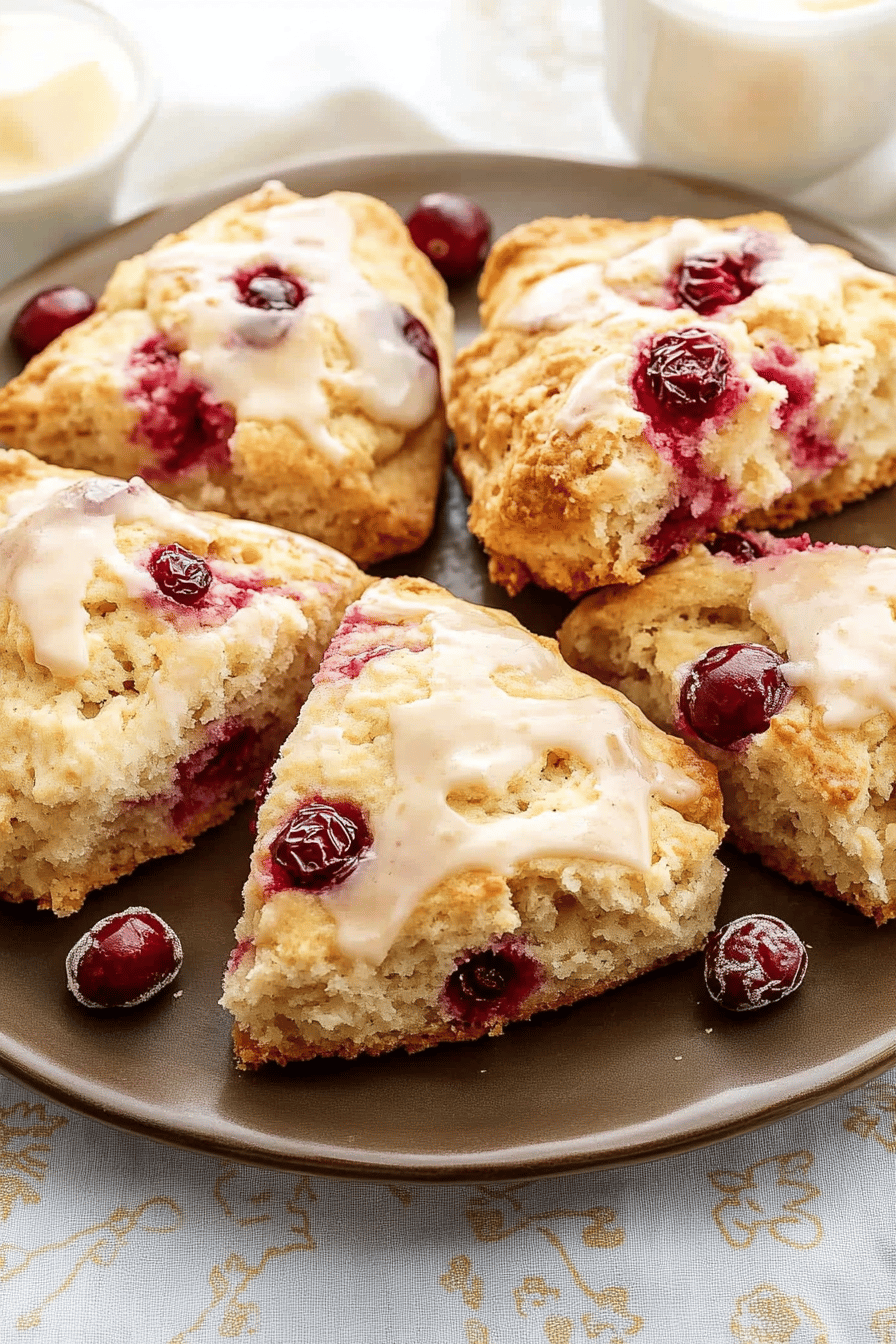 Easy Cranberry Orange Scones Recipe