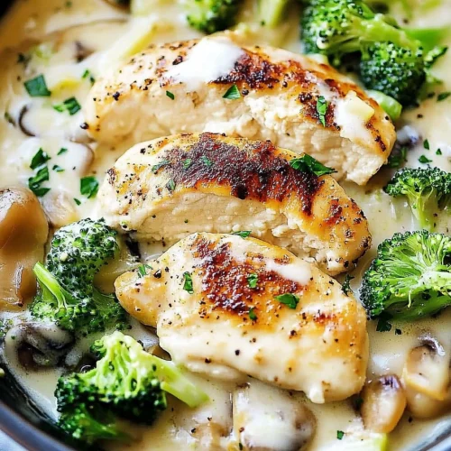 Easy Creamy Broccoli Chicken Alfredo Recipe