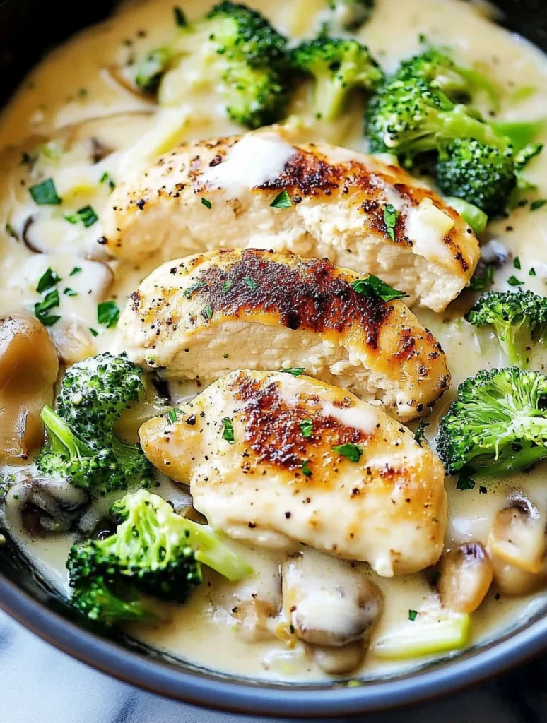 Easy Creamy Broccoli Chicken Alfredo Recipe