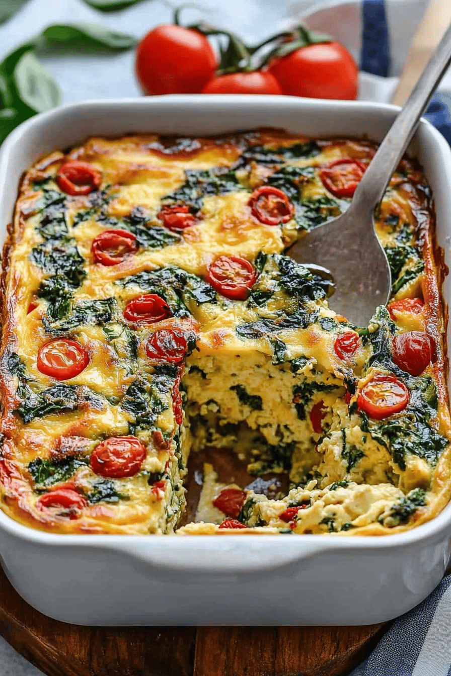 Easy Crustless Quiche Recipe ingredients