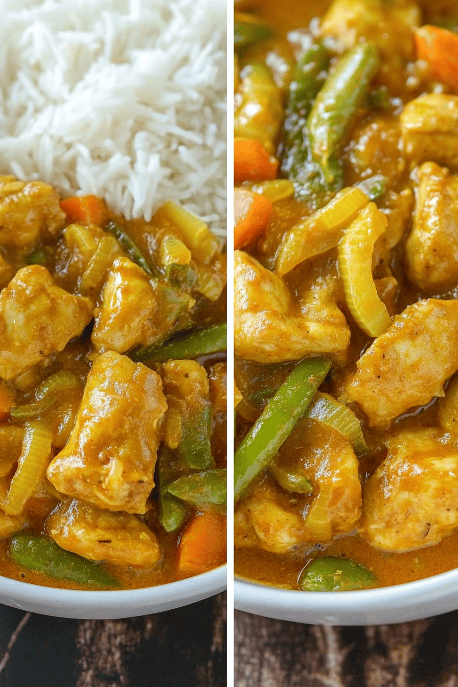 Easy Curry Chicken Recipe Final Dish Presentation