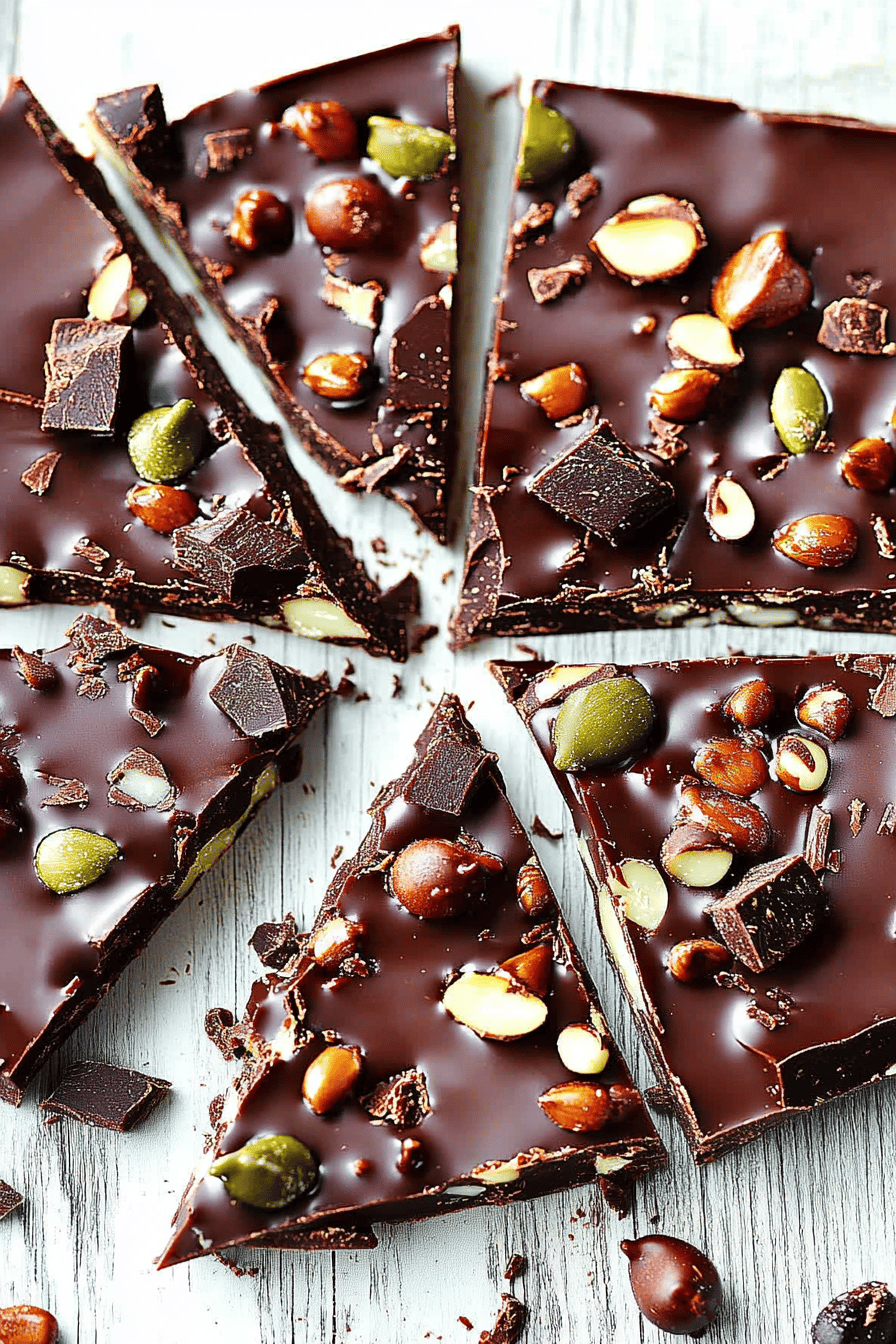 Easy Dark Chocolate Bark Recipe Final Dish Presentation