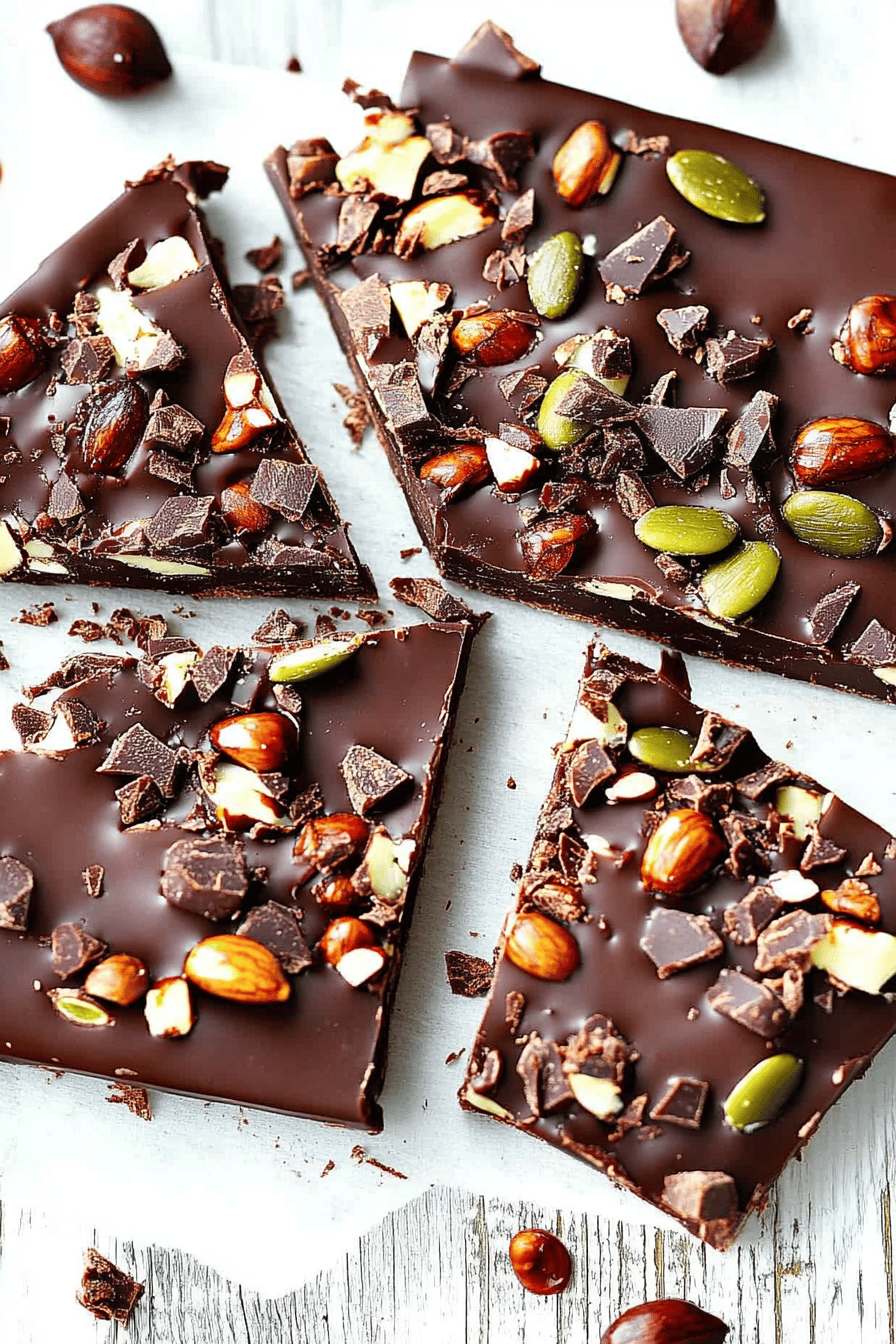Easy Dark Chocolate Bark Recipe Final Dish Presentation