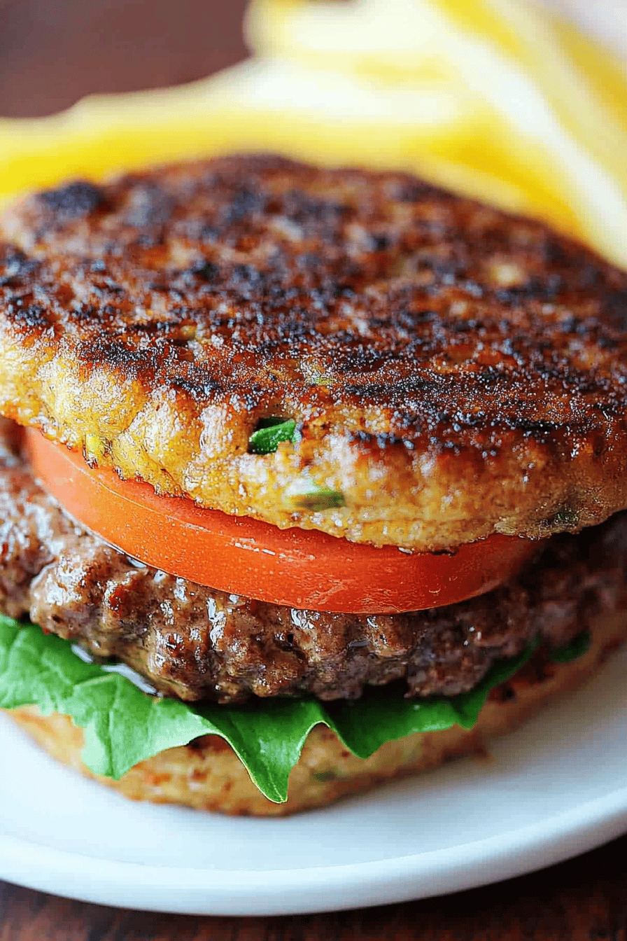 Easy & Delicious Bison Burger Recipe Final Dish Presentation