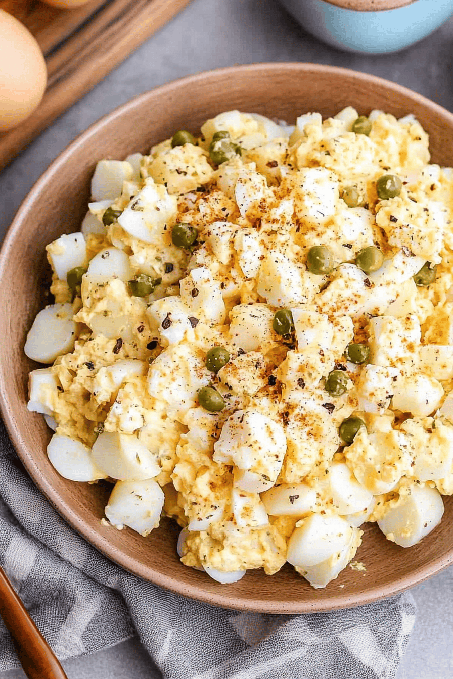 Easy Deviled Egg Potato Salad Recipe Final Dish Presentation