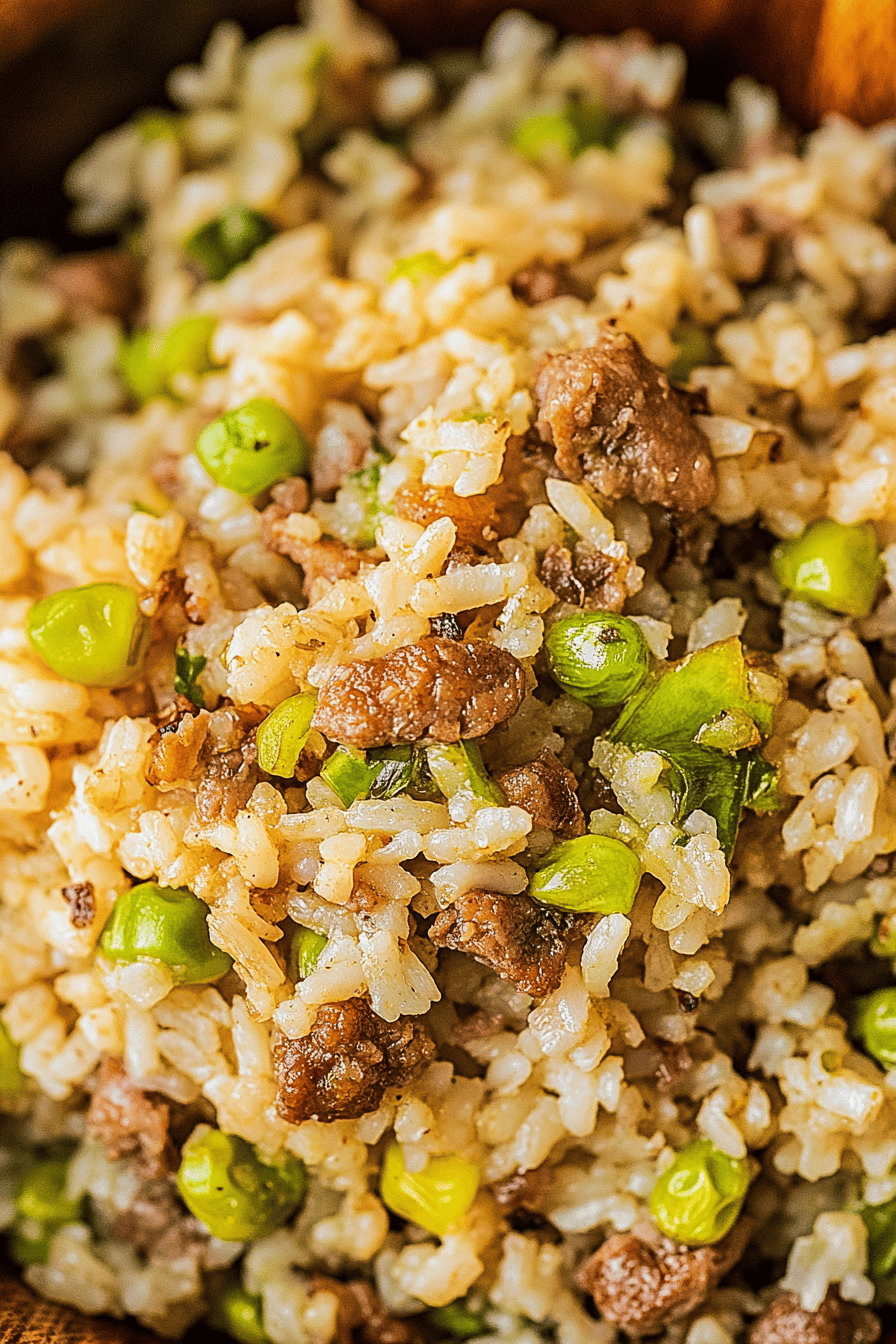 Easy Dirty Rice Recipe Final Dish Presentation