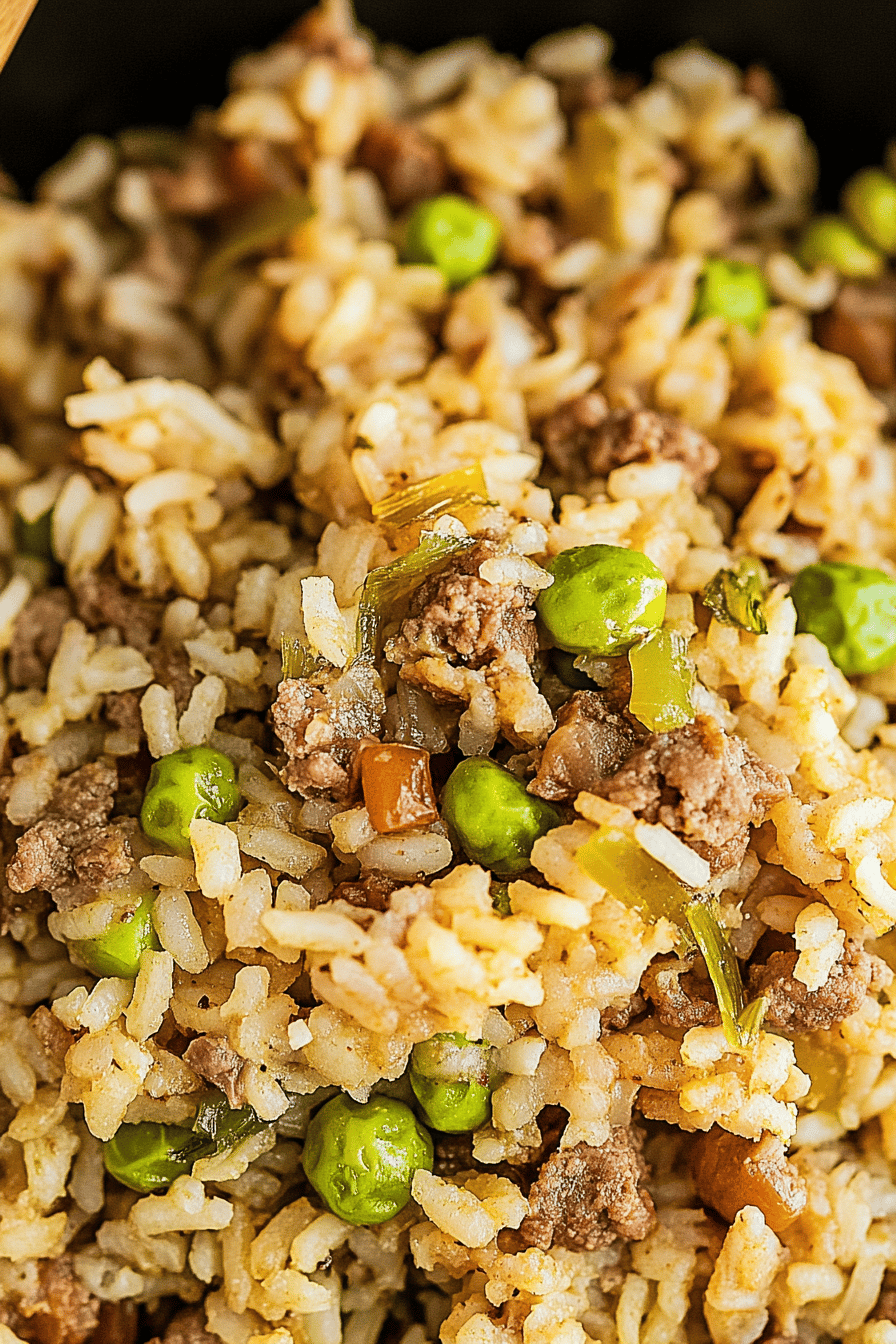Easy Dirty Rice Recipe Final Dish Presentation