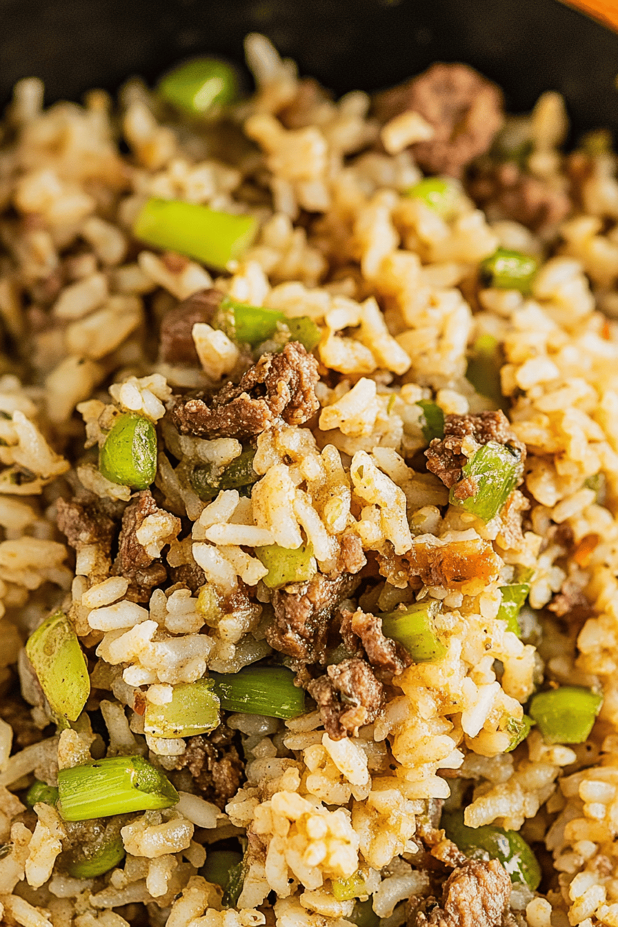 Easy Dirty Rice Recipe ingredients