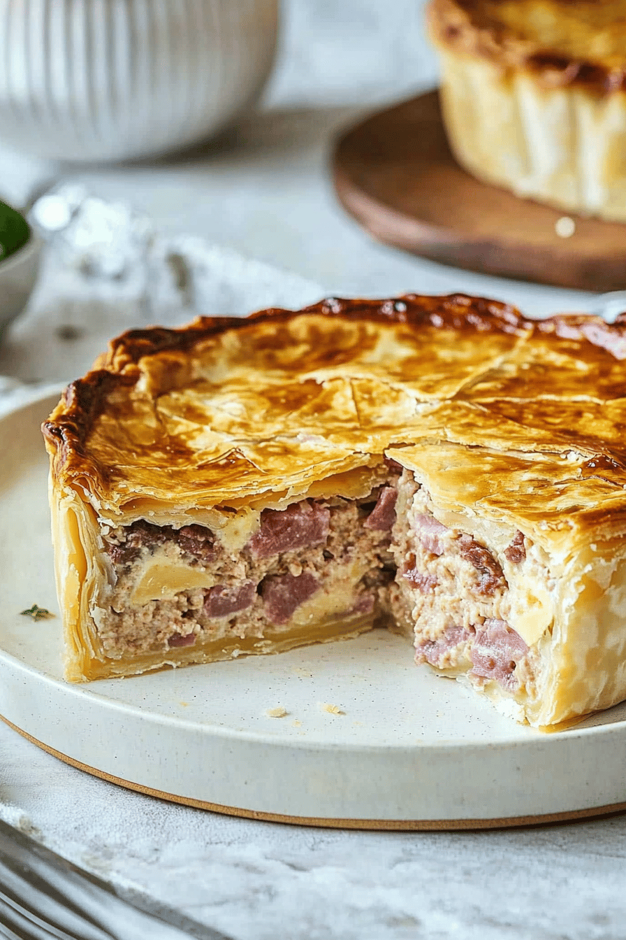 Easy Easter Meat Pie Recipe ingredients