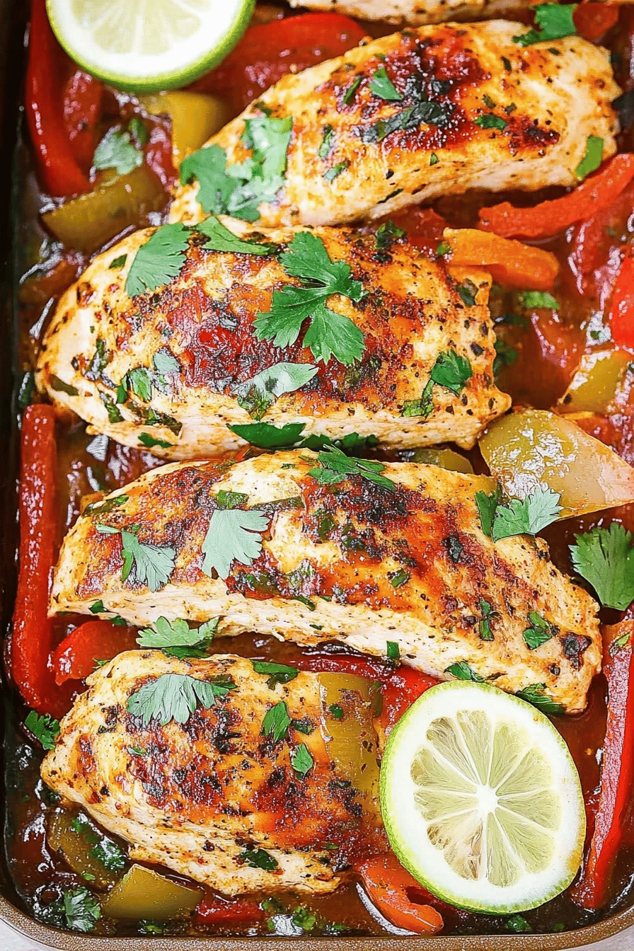 Easy Fajita Chicken Breast Recipe Final Dish Presentation