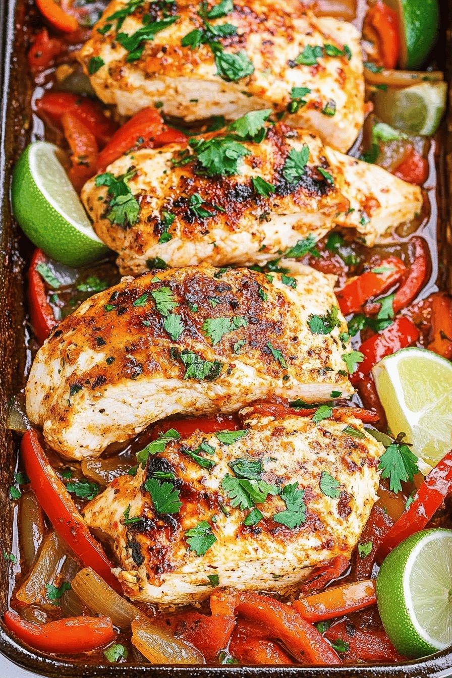 Easy Fajita Chicken Breast Recipe ingredients