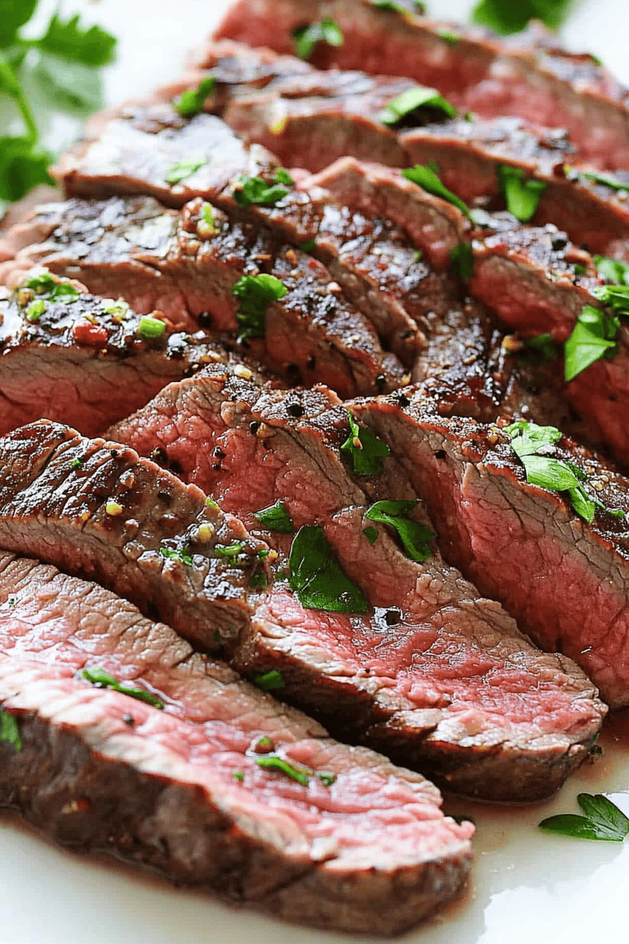 Easy Flat Iron Steak Recipe Final Dish Presentation
