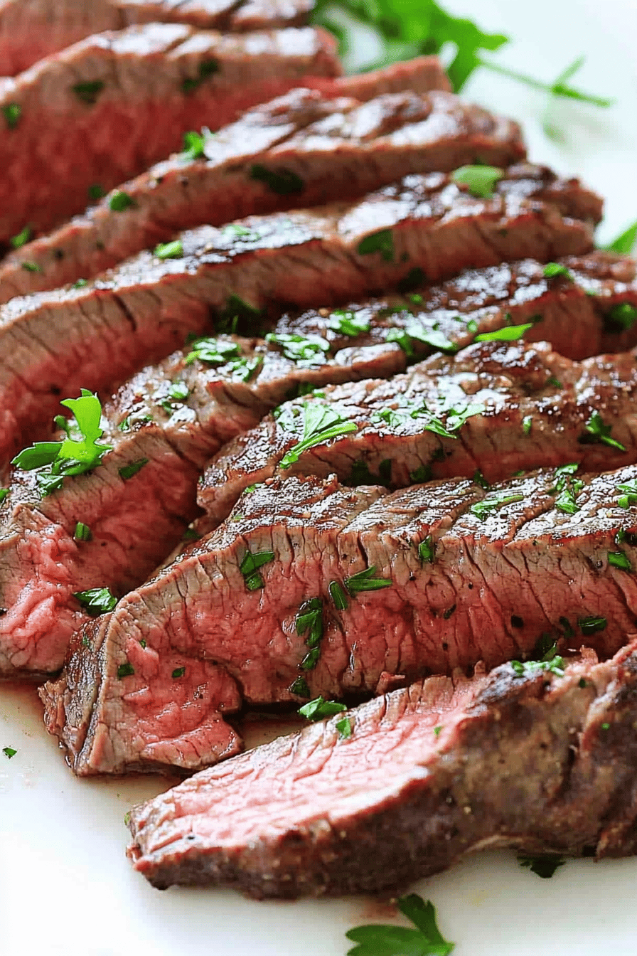 Easy Flat Iron Steak Recipe Final Dish Presentation